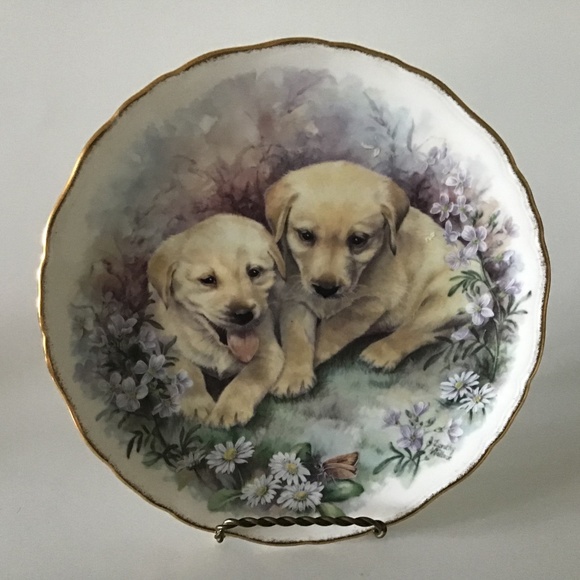 Royal Vale 2 Dogs plate - Picture 1 of 5